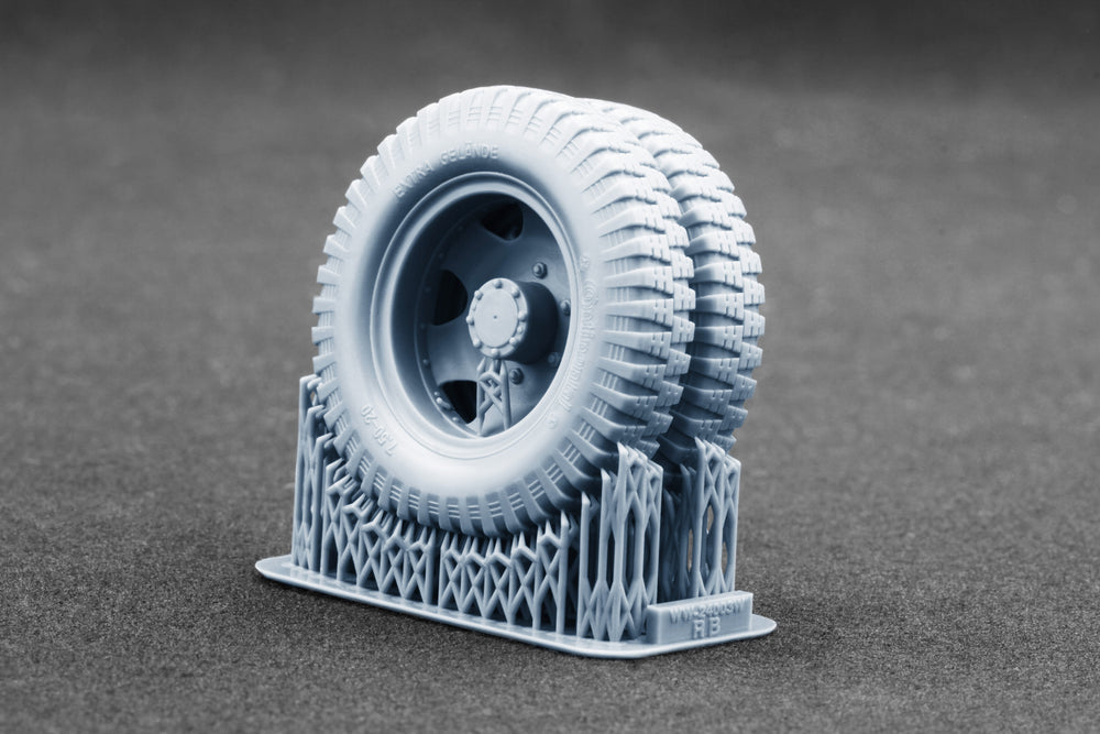 ScaleX Blitz Early v2 Weighted Wheel Set for Italeri 1:24 Model Kits