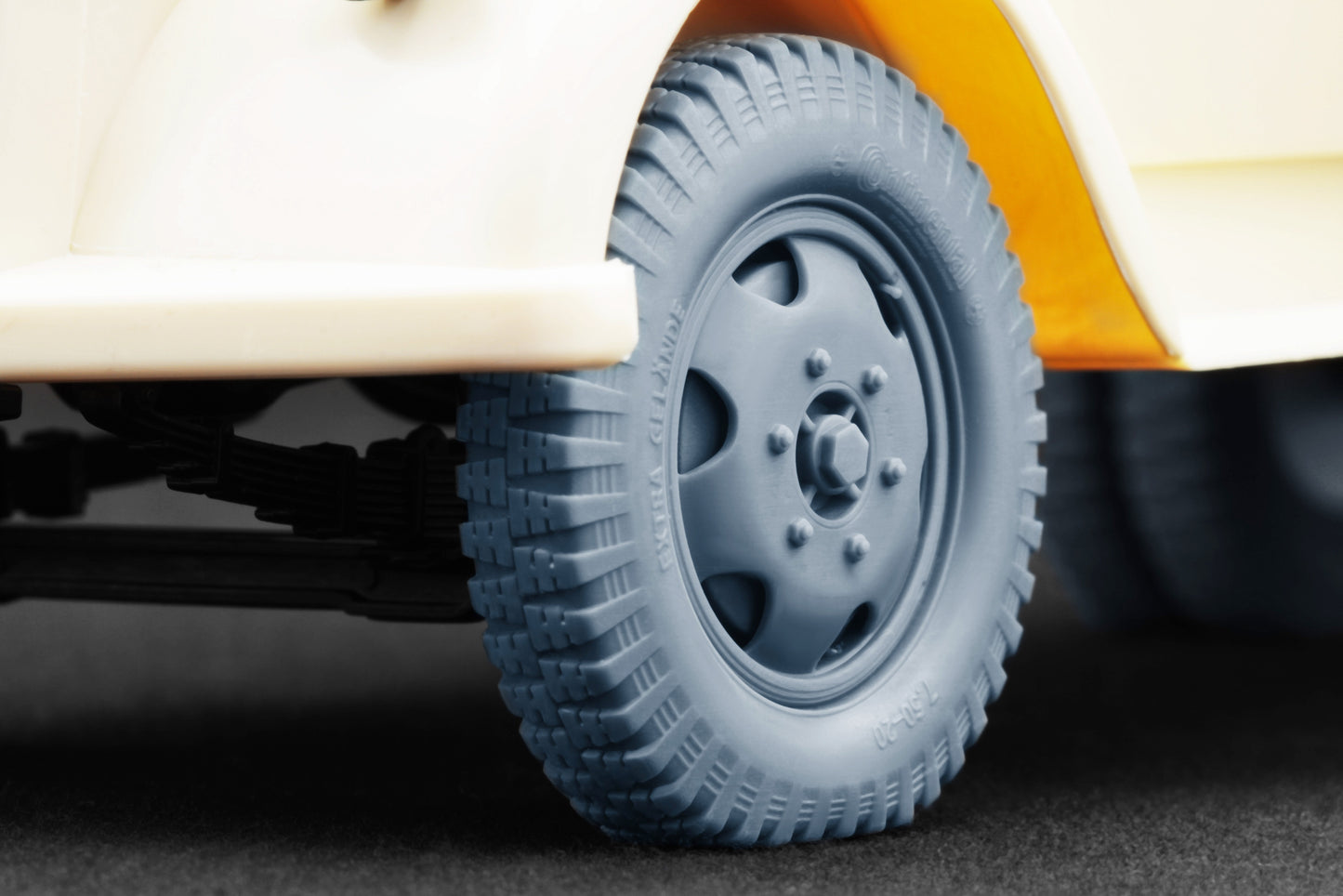 ScaleX Blitz Early v2 Weighted Wheel Set for Italeri 1:24 Model Kits