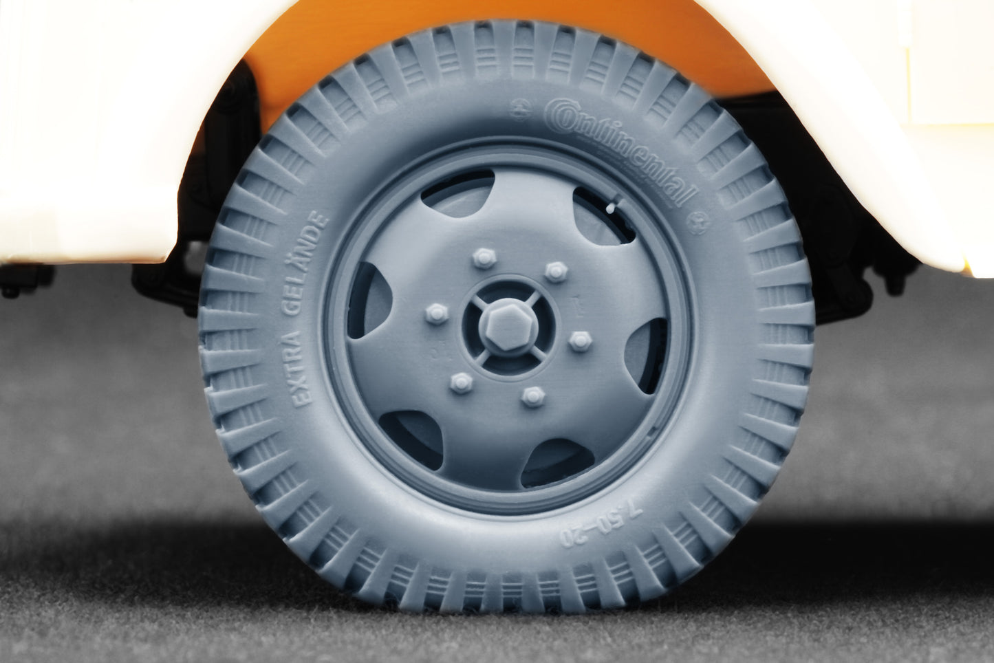 ScaleX Blitz Early v2 Weighted Wheel Set for Italeri 1:24 Model Kits