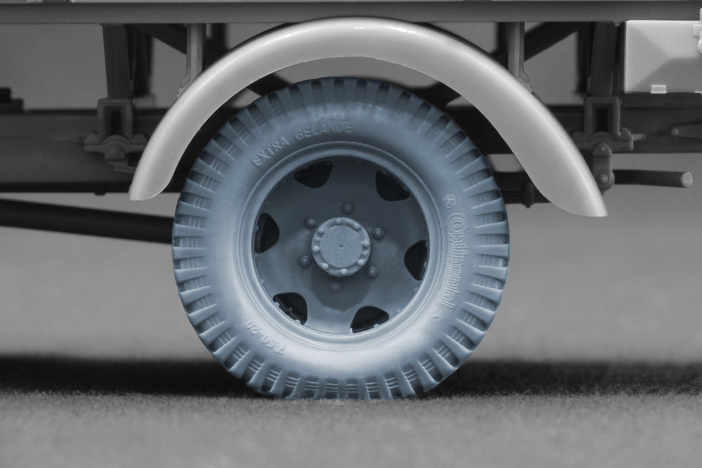 ScaleX Blitz Early Type Disc V1 Weighted Wheel Set For 1:35 Model Kits
