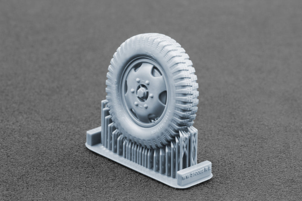 ScaleX Blitz Early Type Disc V1 Weighted Wheel Set For 1:35 Model Kits