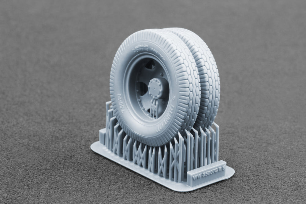ScaleX Blitz Early Type Disc V2 Weighted Wheel Set For 1:35 Model Kits