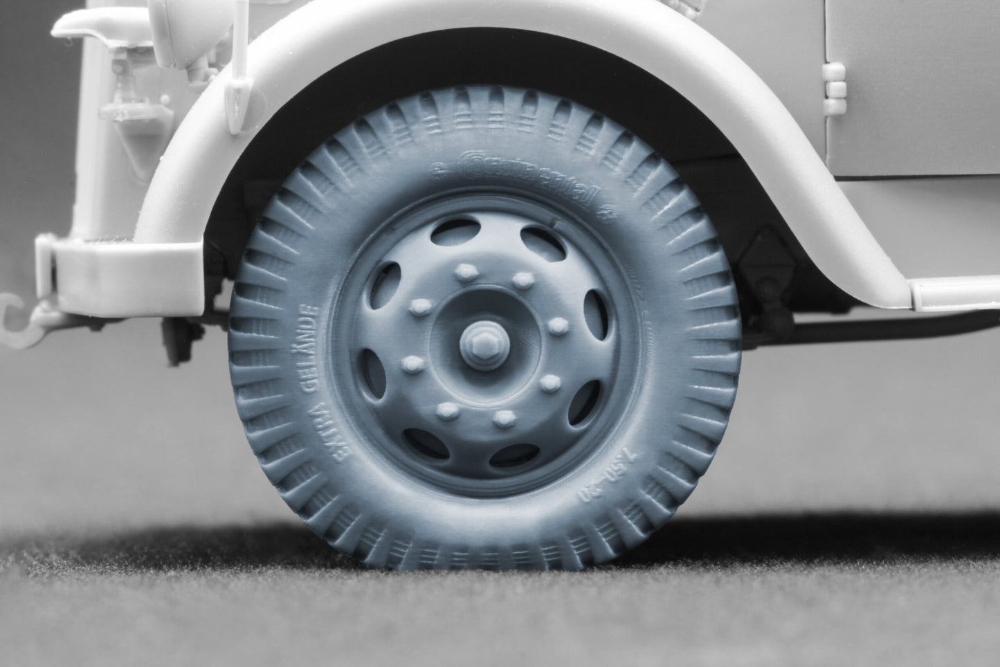 ScaleX Blitz Late Type Disc V1 Weighted Wheel Set For 1:35 Model Kits