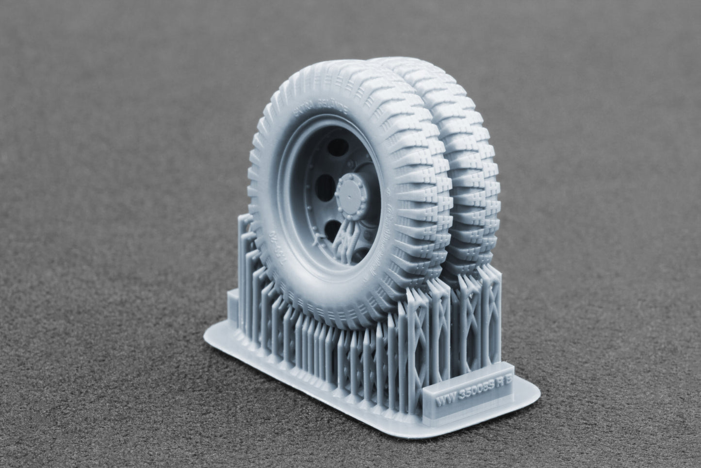 ScaleX Blitz Late Type Disc V1 Weighted Wheel Set For 1:35 Model Kits