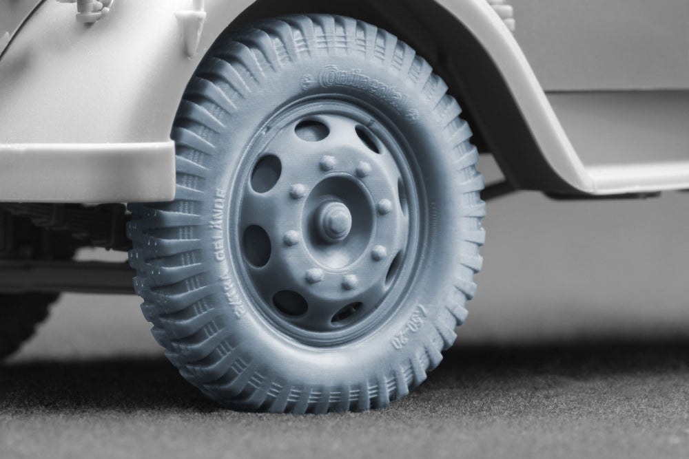 ScaleX Blitz Late Type Disc V1 Weighted Wheel Set For 1:35 Model Kits