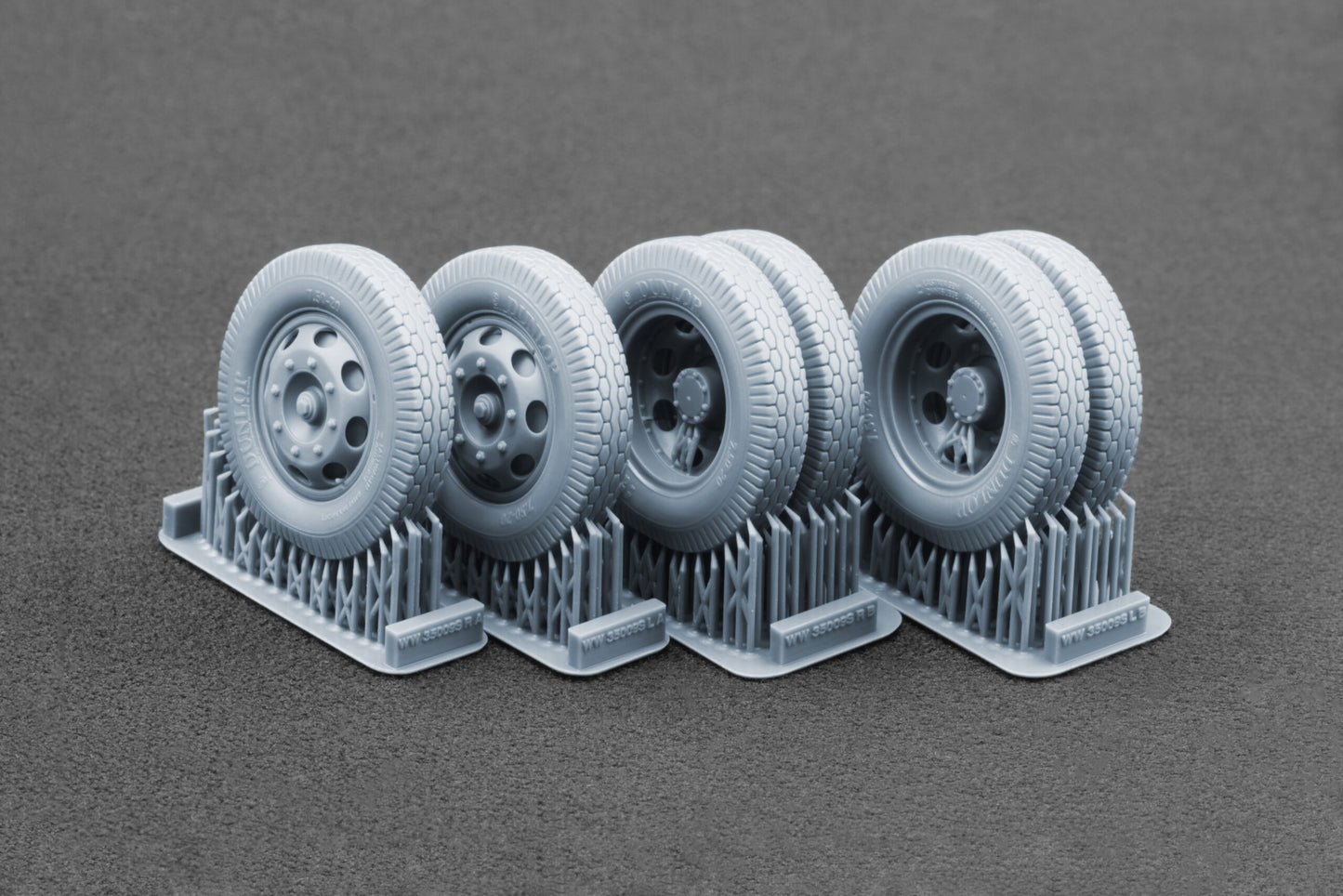 ScaleX Blitz Late Type Disc V2 Weighted Wheel Set For 1:35 Model Kits