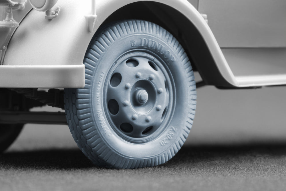 ScaleX Blitz Late Type Disc V2 Weighted Wheel Set For 1:35 Model Kits