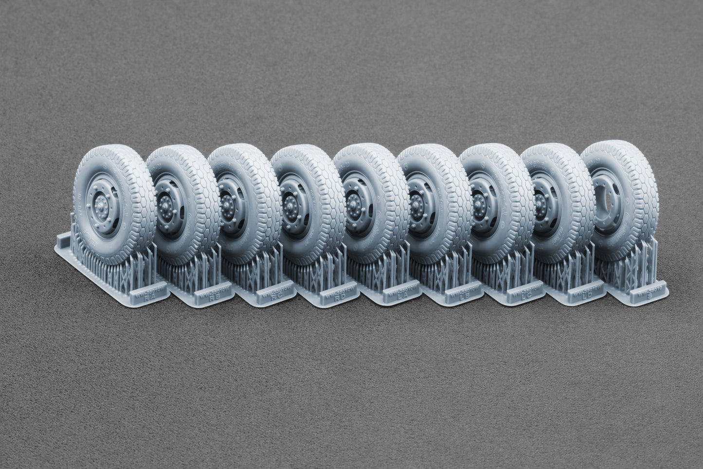 ScaleX Sd.Kfz. 234 Puma v1 Weighted Wheel Set For 1:35 Model Kits