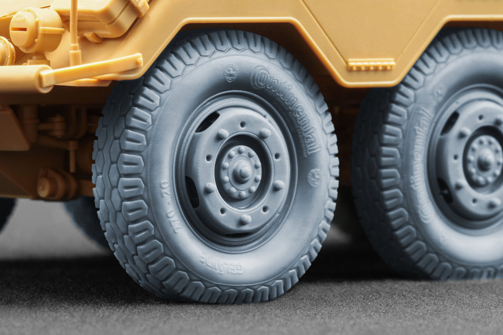 ScaleX Sd.Kfz. 234 Puma v1 Weighted Wheel Set For 1:35 Model Kits