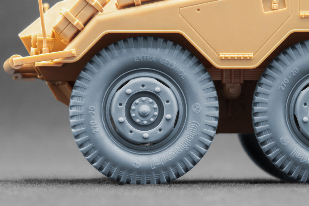 ScaleX Sd.Kfz. 234 Puma v2 Ordinary Wheel Set For 1:35 Model Kits