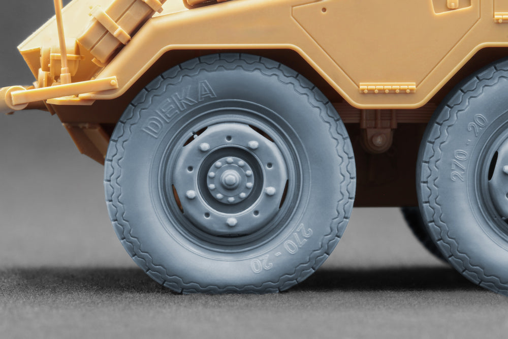 ScaleX Sd.Kfz. 234 Puma v3 Weighted Wheel Set For 1:35 Model Kits