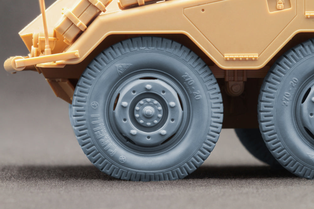 ScaleX Sd.Kfz. 234 Puma v4 Weighted Wheel Set For 1:35 Model Kits