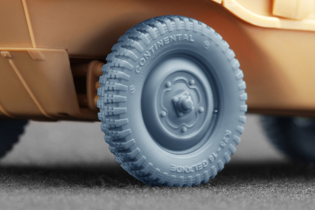 ScaleX Schwimmwagen Gelände v1 5.25-16 Ordinary WheelSet 1:35 Model Kit WW-35014