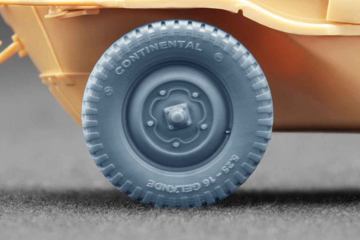 ScaleX Schwimmwagen Gelände v1 5.25-16 Ordinary WheelSet 1:35 Model Kit WW-35014