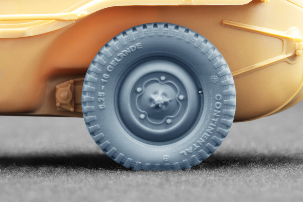 ScaleX Schwimmwagen Gelände v1 5.25-16 Weighted WheelSet 1:35 ModelKit WW-35014W