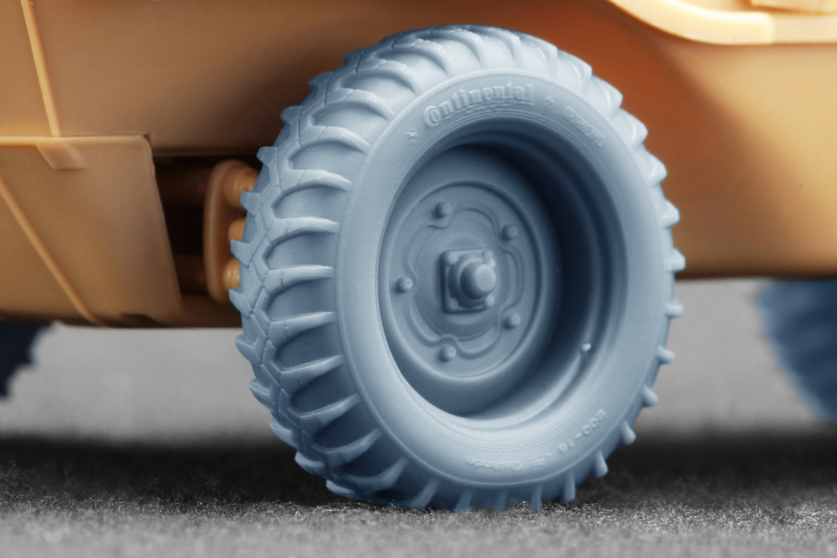 ScaleX Schwimmwagen Gelände v2 200-16 Weighted WheelSet 1:35 Model Kit WW-35015W
