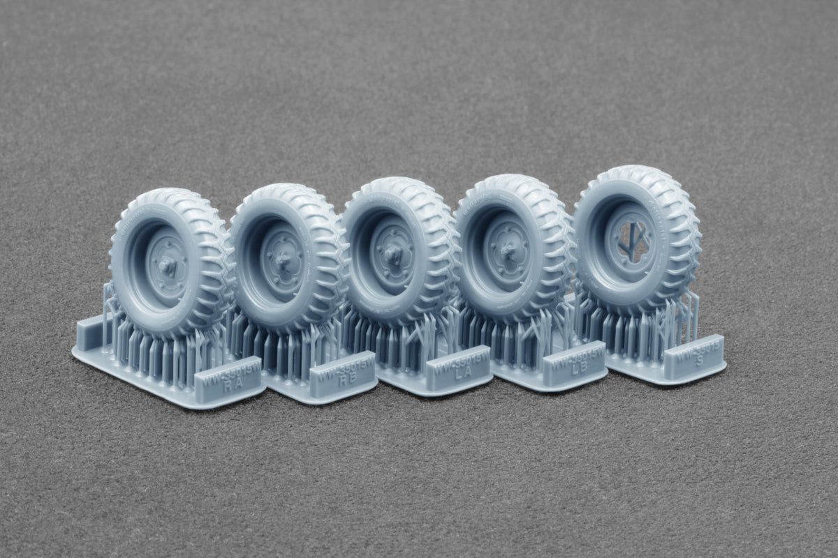 ScaleX Schwimmwagen Gelände v2 200-16 Weighted WheelSet 1:35 Model Kit WW-35015W