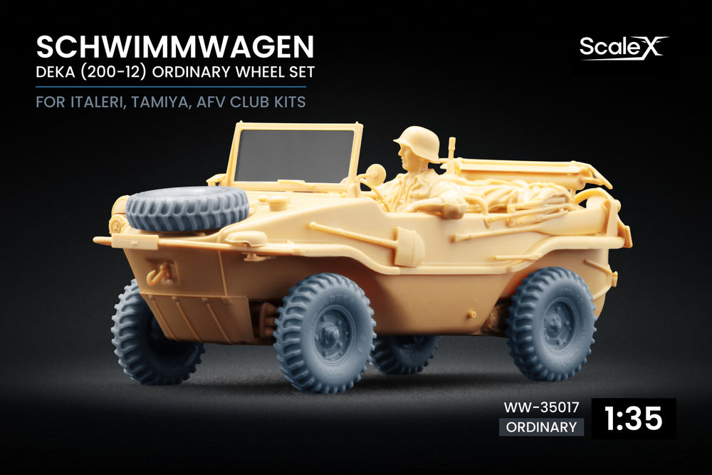 ScaleX Schwimmwagen Deka Ordinary Wheel Set 1:35 Model Kits WW-35017