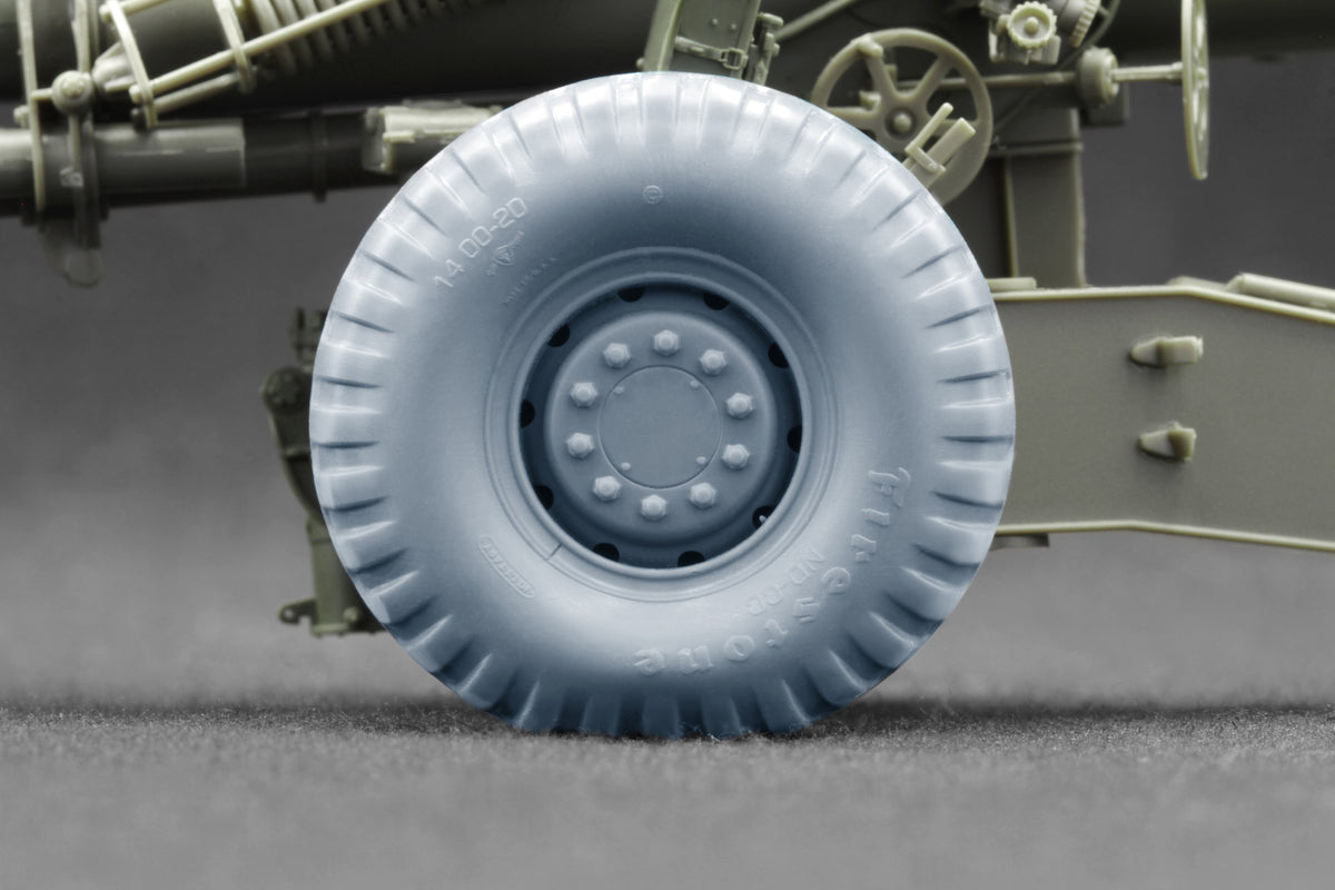 ScaleX M1/M114 Late Cold War Ordinary& Weighted WheelSet 1:35 ModelKit WW-35019C