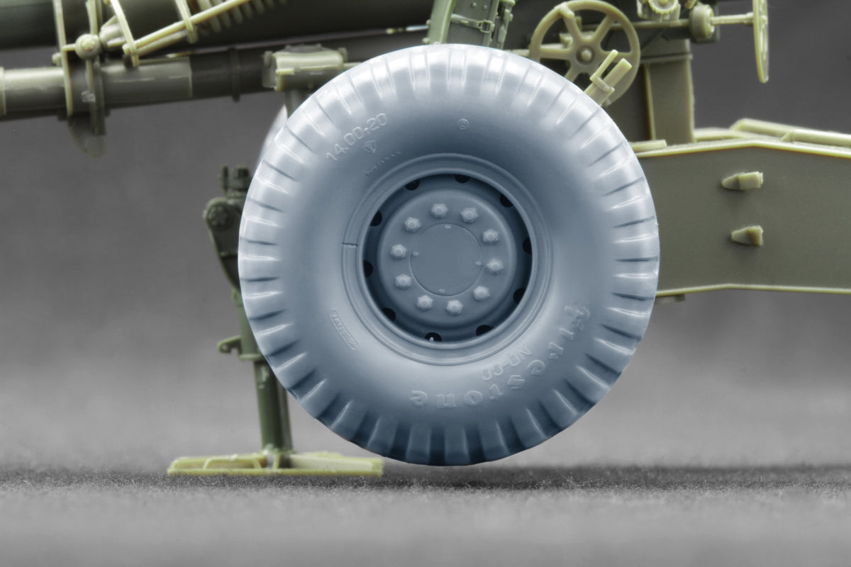 ScaleX M1/M114 Late Cold War Ordinary& Weighted WheelSet 1:35 ModelKit WW-35019C