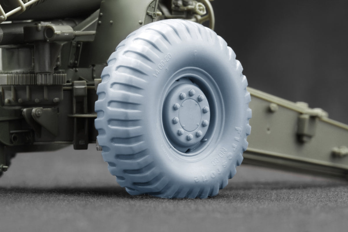 ScaleX M1/M114 Late Cold War Ordinary& Weighted WheelSet 1:35 ModelKit WW-35019C