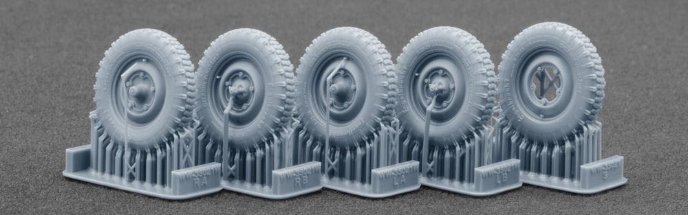 ScaleX Kubelwagen type 82 Englebert Weighted Wheel Set 1:35 Model Kits WW-35021W
