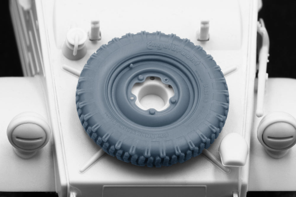 ScaleX Kubelwagen type 82 Englebert Weighted Wheel Set 1:35 Model Kits WW-35021W