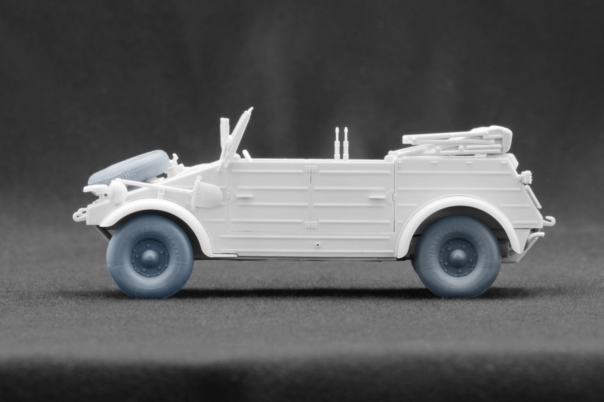 ScaleX Kubelwagen type 82 Balon 1 Weighted Wheel Set 1:35 Model Kits WW-35022W