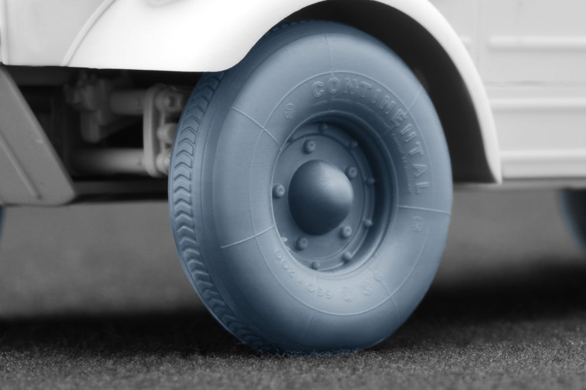 ScaleX Kubelwagen type 82 Balon 1 Weighted Wheel Set 1:35 Model Kits WW-35022W