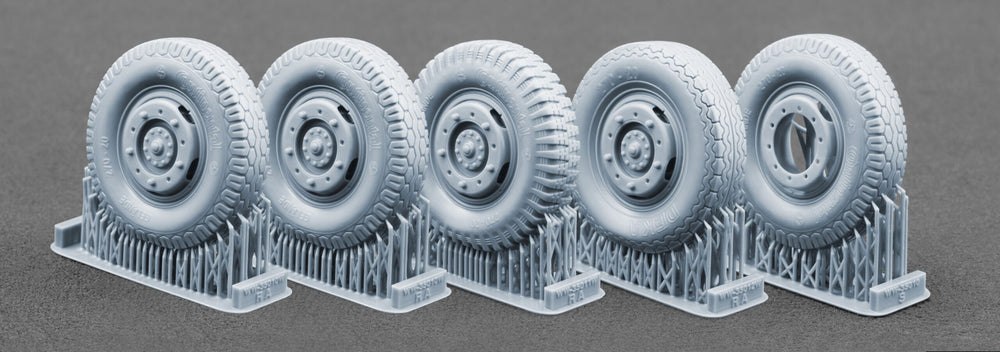 ScaleX Sd.Kfz. 234 Puma V2+V2+V1+V3 Weighted Wheel Set for Dragon 1:35 ModelKits