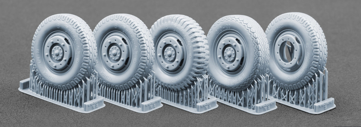 ScaleX Sd.Kfz. 234 Puma V2+V2+V1+V3 Weighted Wheel Set for Dragon 1:35 ModelKits
