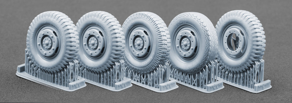 ScaleX Sd.Kfz. 234 Puma V1+V1+V4+V3 Weighted Wheel Set for Dragon 1:35 ModelKits