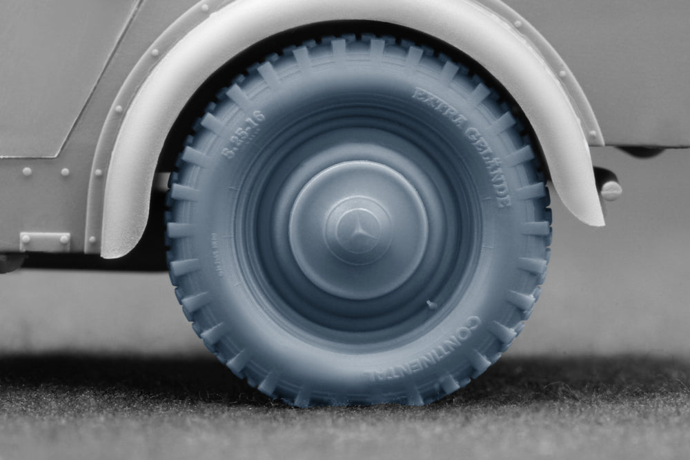 ScaleX Kfz.1 Type-170 VK Geländereifen Weighted WheelSet 1:35 ModelKit WW-35026W