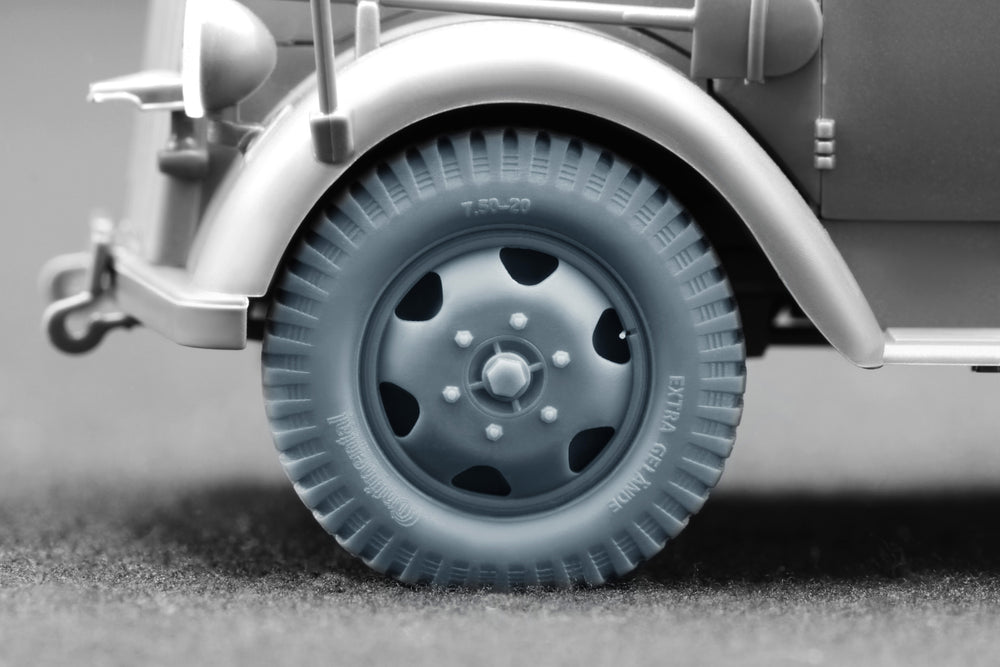 ScaleX Blitz Early v1 Weighted Wheel Set for Italeri, Tamiya 1:48 Model Kits