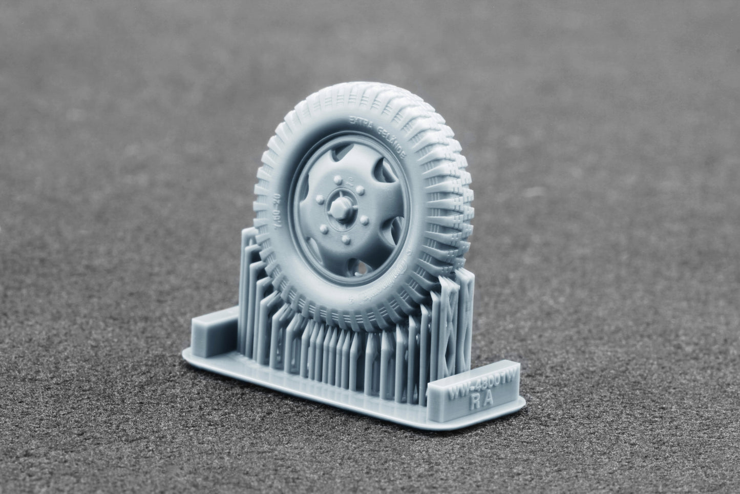 ScaleX Blitz Early v1 Weighted Wheel Set for Italeri, Tamiya 1:48 Model Kits