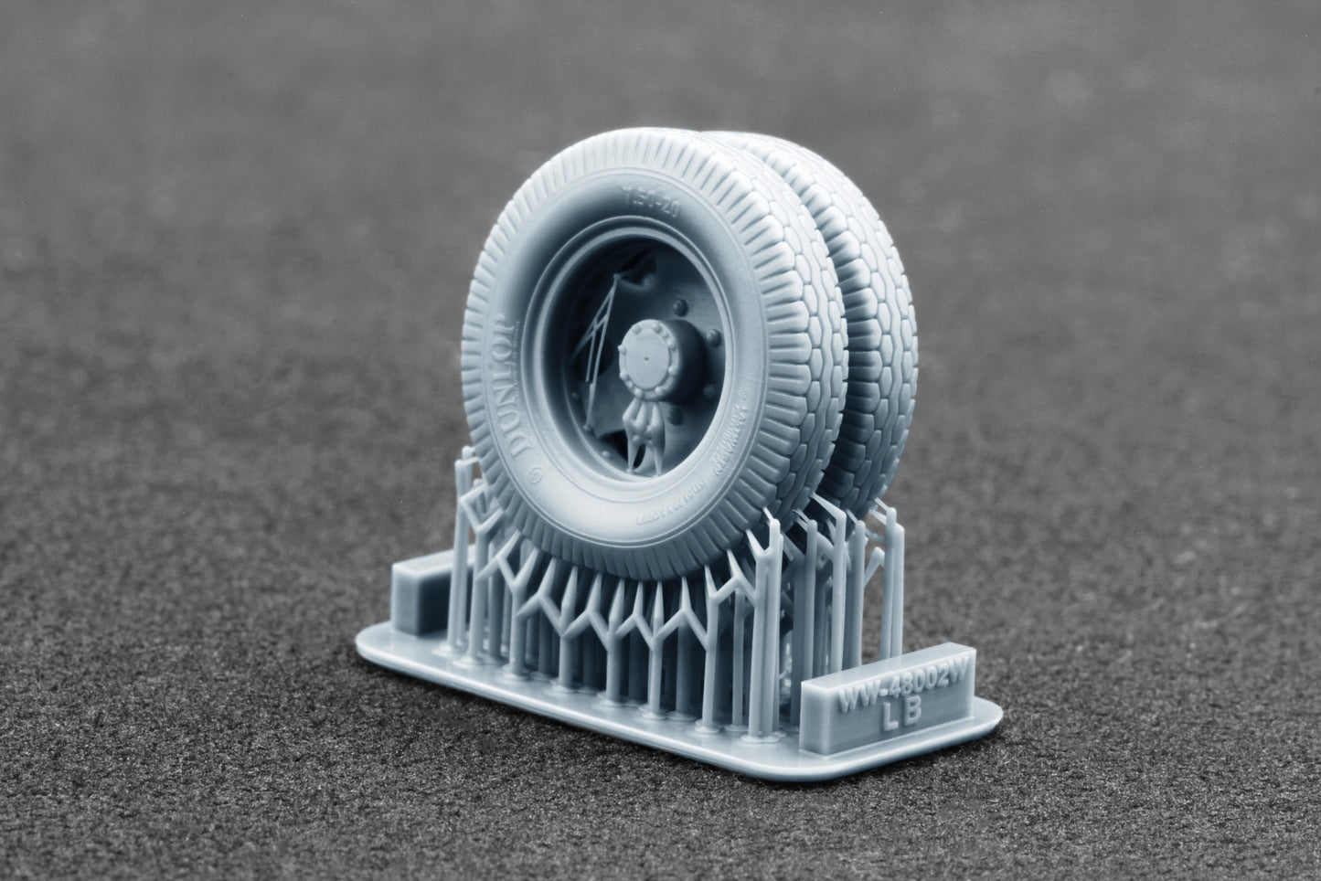ScaleX Blitz Early v2 Weighted Wheel Set for Italeri, Tamiya 1:48 Model Kits