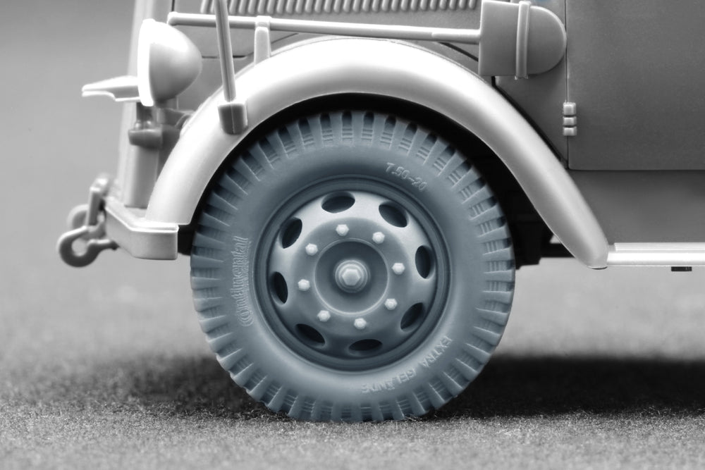ScaleX Blitz Late v1 Weighted Wheel Set for Italeri, Tamiya 1:48 Model Kits
