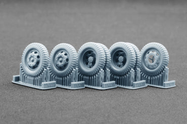 ScaleX Blitz Late v1 Weighted Wheel Set for Italeri, Tamiya 1:48 Model Kits