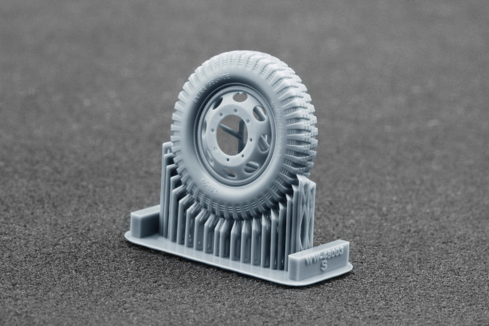 ScaleX Blitz Late v1 Weighted Wheel Set for Italeri, Tamiya 1:48 Model Kits