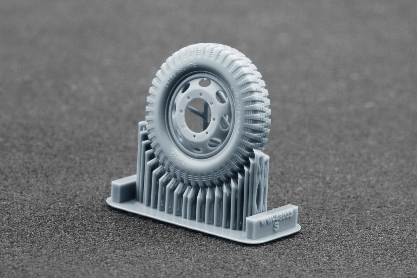 ScaleX Blitz Late v1 Weighted Wheel Set for Italeri, Tamiya 1:48 Model Kits