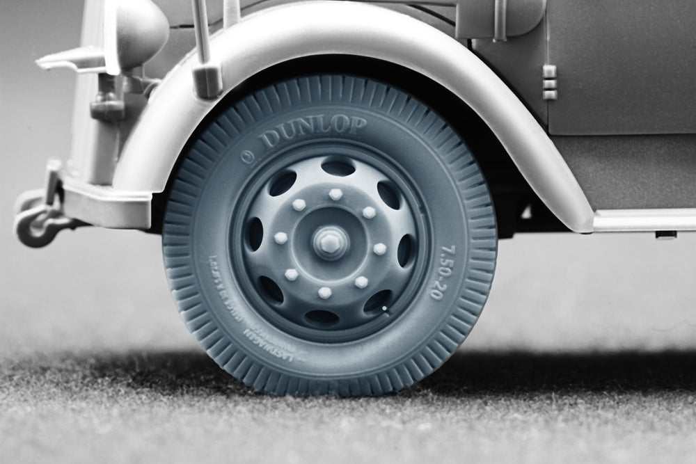 ScaleX Blitz Late v2 Weighted Wheel Set for Italeri, Tamiya 1:48 Model Kits