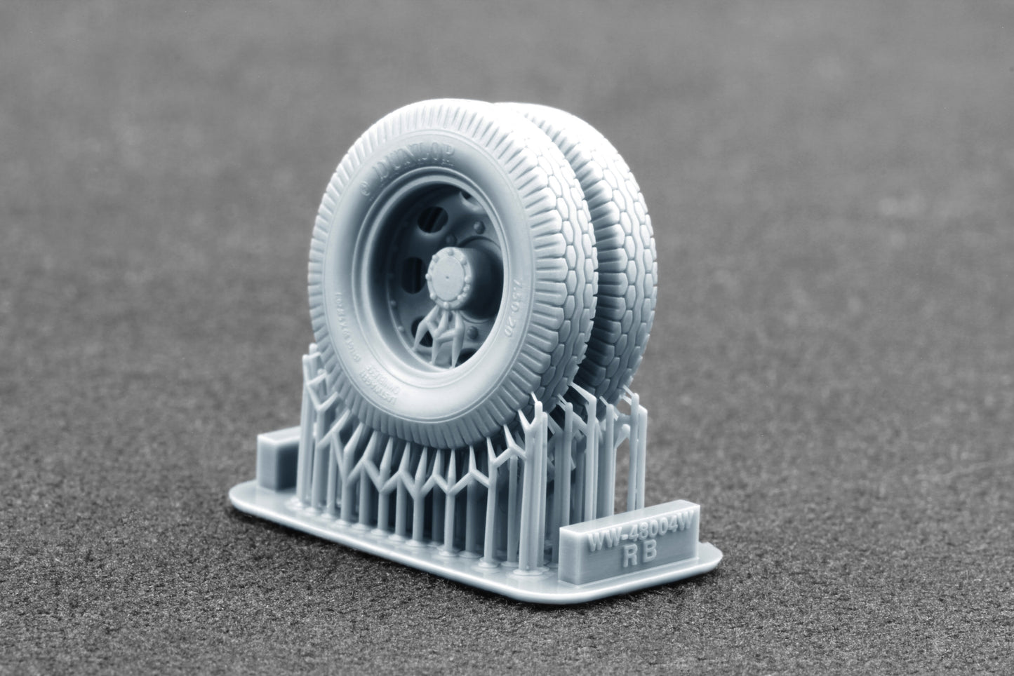 ScaleX Blitz Late v2 Weighted Wheel Set for Italeri, Tamiya 1:48 Model Kits