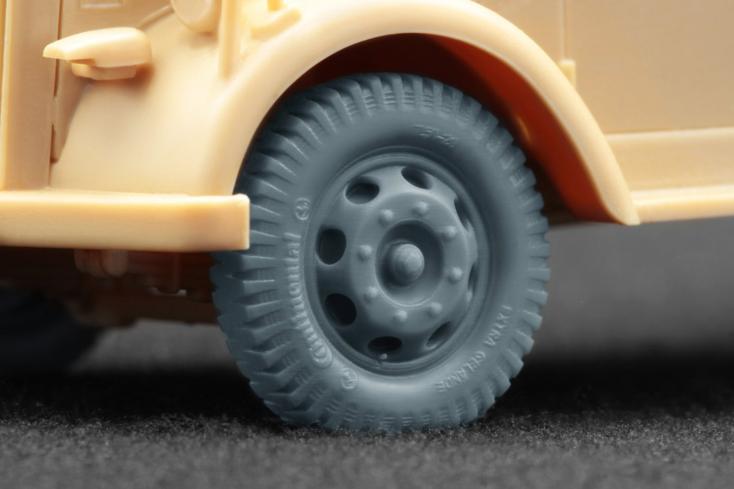 ScaleX Blitz Late v1 Ordinary Wheel Set for Academy, Italeri 1:72 Model Kits