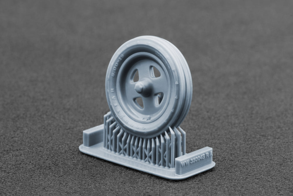 ScaleX Fordson N Tractor v1 Weighted Wheel Set For Miniart 1:35 Model Kits