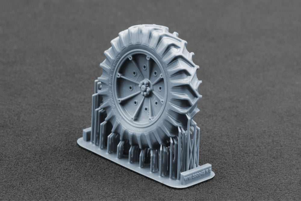 ScaleX Fordson N Tractor v1 Weighted Wheel Set For Miniart 1:35 Model Kits