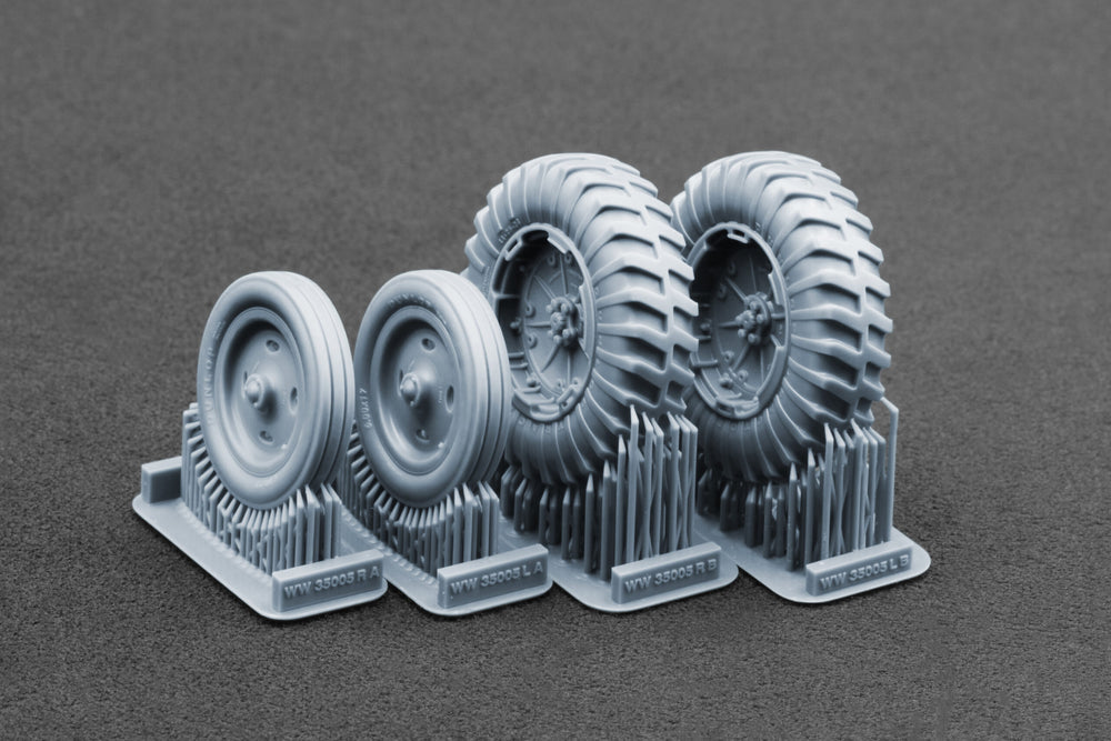 ScaleX Fordson N Tractor v2 Ordinary Wheel Set For Miniart 1:35 Model Kits