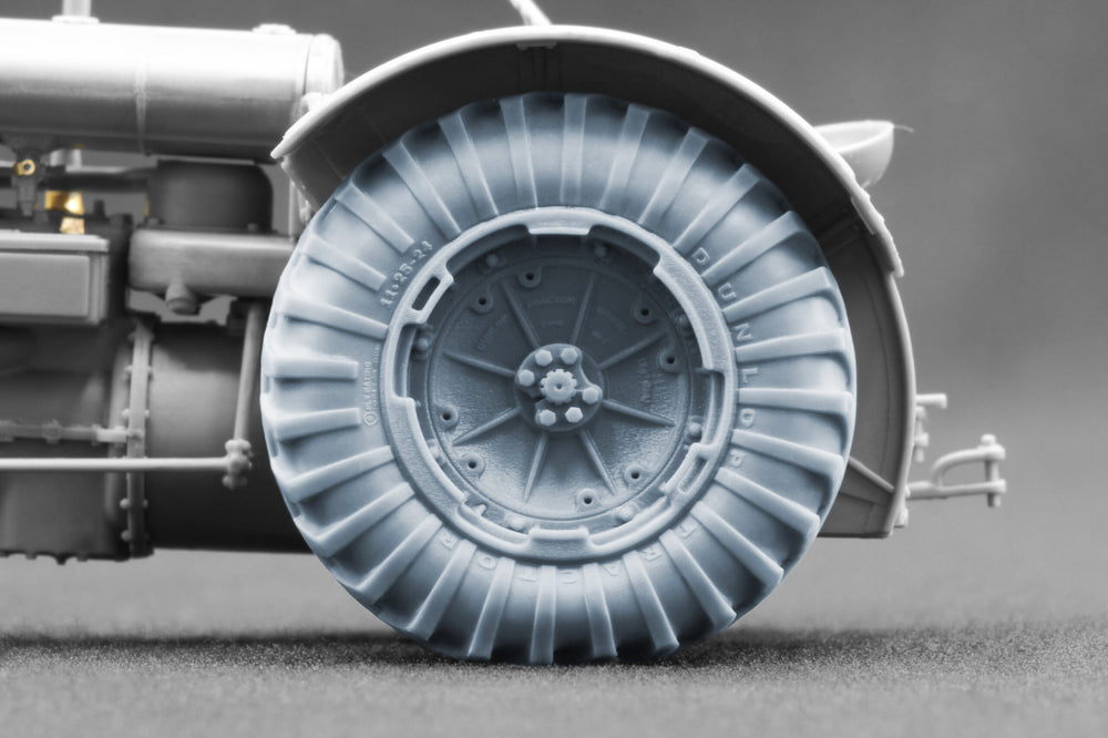 ScaleX Fordson N Tractor v2 Weighted Wheel Set For Miniart 1:35 Model Kits