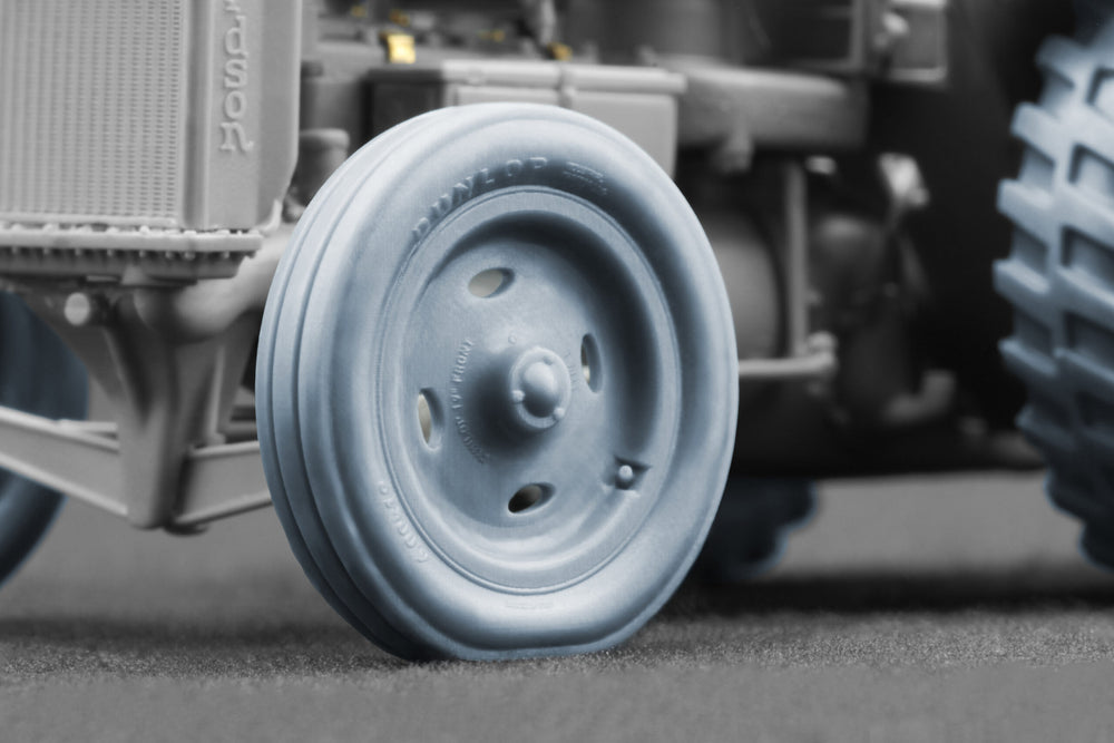 ScaleX Fordson N Tractor v2 Weighted Wheel Set For Miniart 1:35 Model Kits