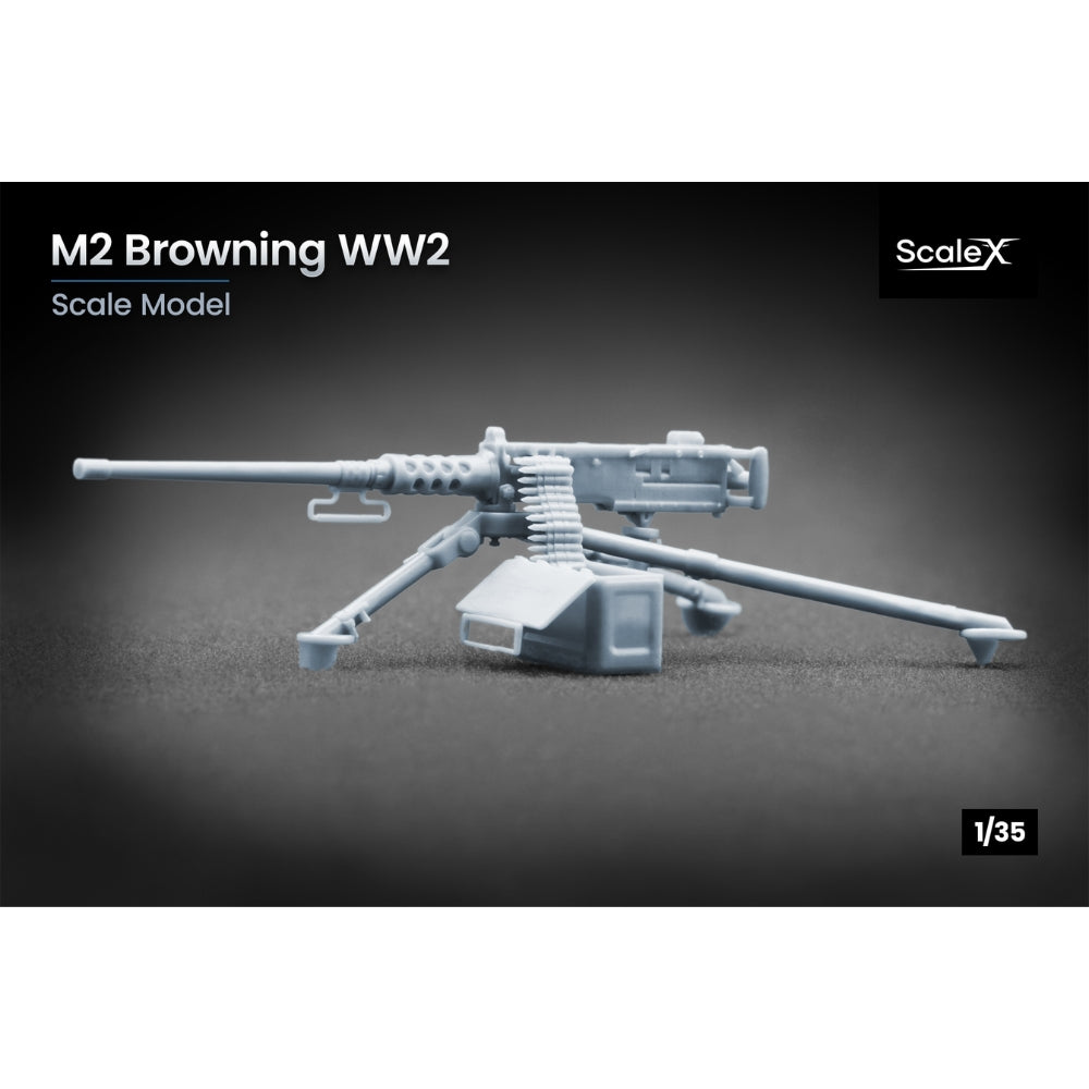 ScaleX M2 Browning .50 cal Machine WW2 1:35 3D Printed Model Kit A 35003
