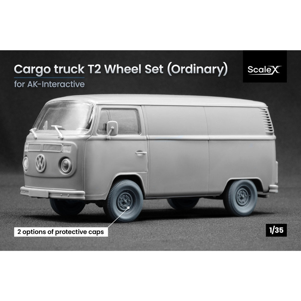 ScaleX VW T2 Van Ordinary Wheel Set for AK 1:35 Model Kits